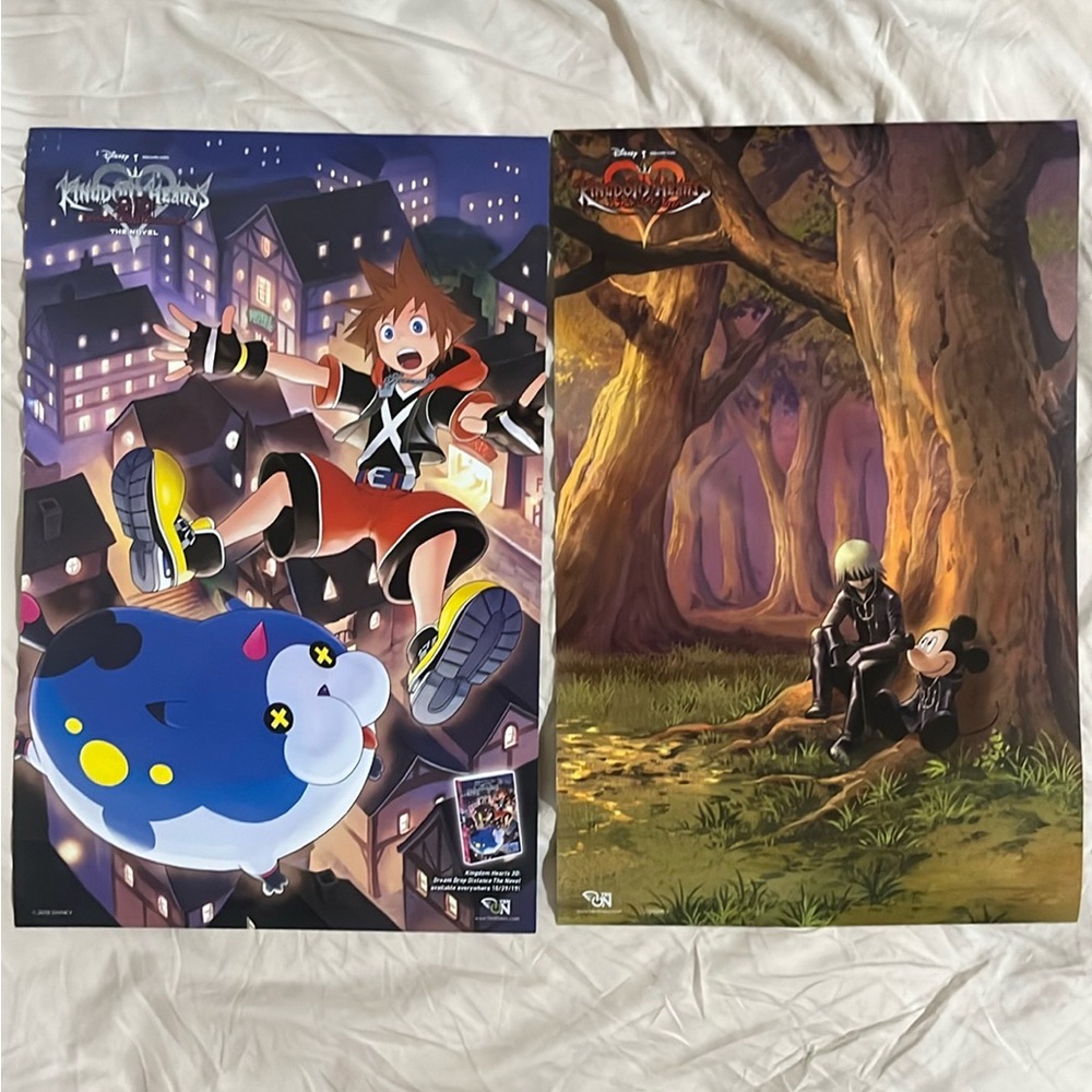 Kingdom Hearts BOTH 2-Siding Posters 2019 anime game serie ‘Dream Drop’ 11x17